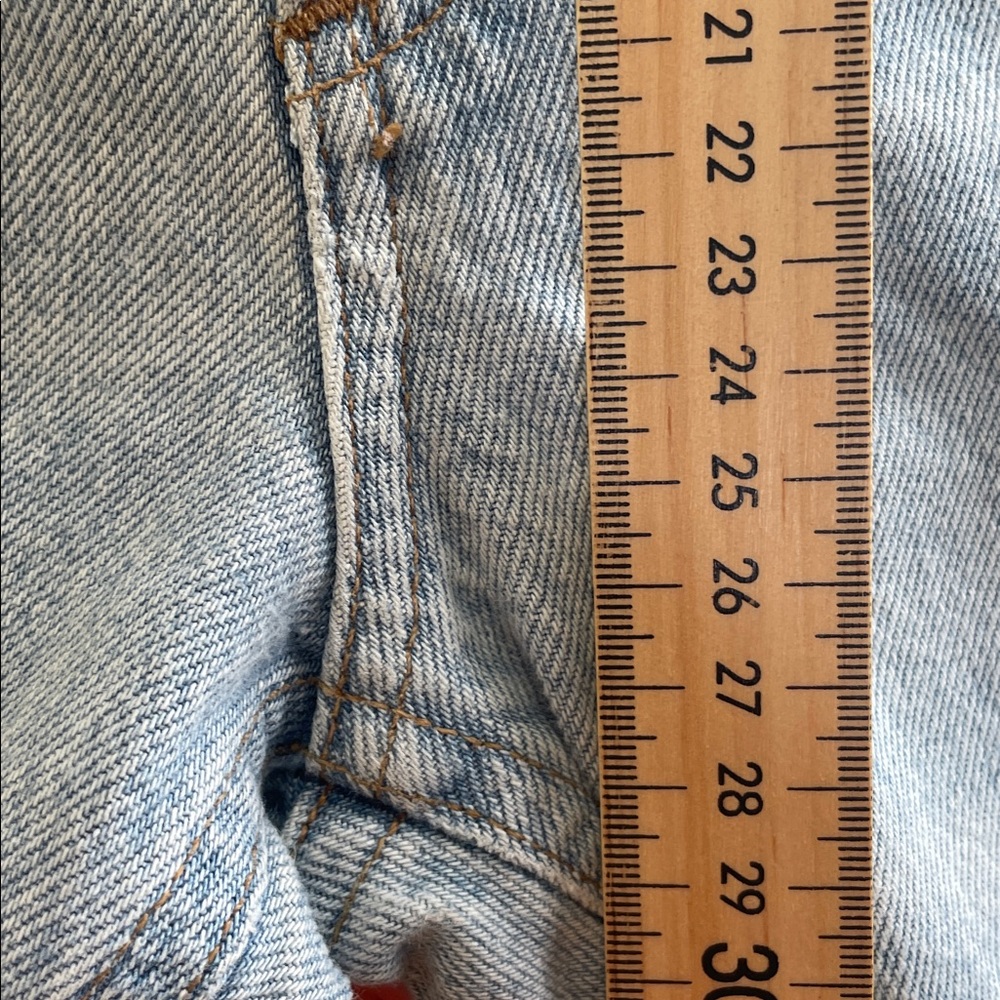 Aritzia - Agolde - Riley High Rise Straight Jeans Ripped - Blue - 28 - Picture 11 of 13